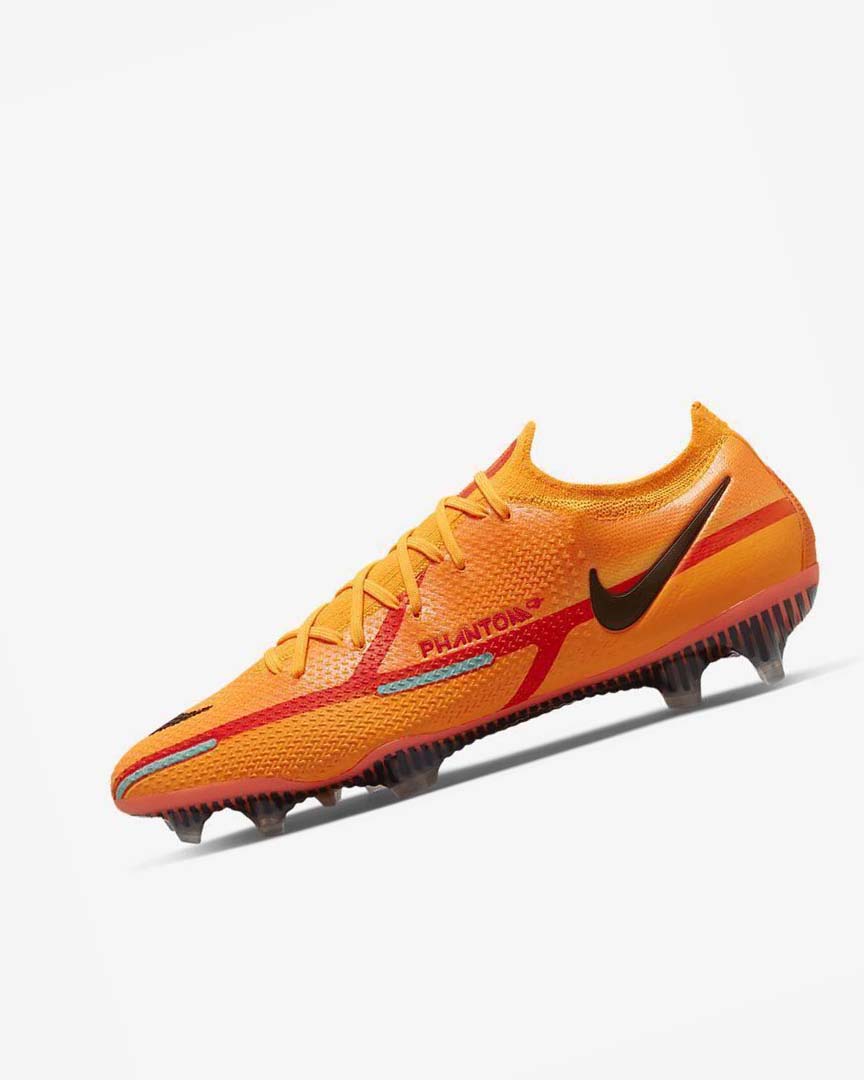 Orange / Orange / Light Red / Black Men\'s Nike Phantom GT2 Elite FG Football Boots | UK2515