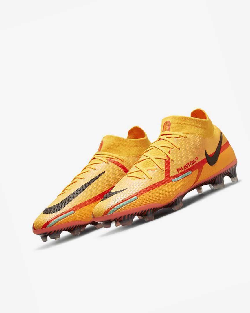 Orange / Orange / Light Red / Black Men's Nike Phantom GT2 Dynamic Fit Elite FG Football Boots | UK2826