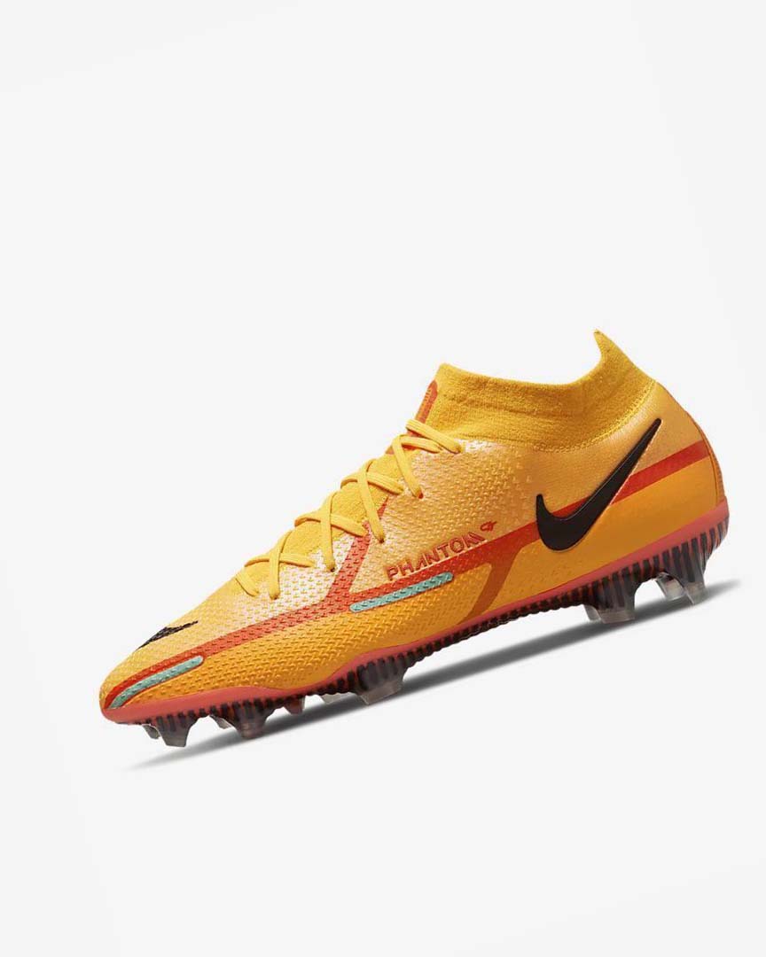 Orange / Orange / Light Red / Black Men\'s Nike Phantom GT2 Dynamic Fit Elite FG Football Boots | UK2826