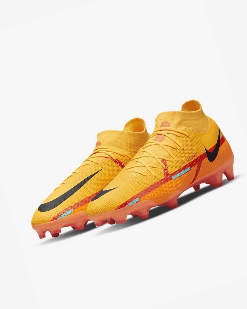 Orange / Orange / Light Red / Black Men's Nike Phantom GT2 Pro Dynamic Fit FG Football Boots | UK4838