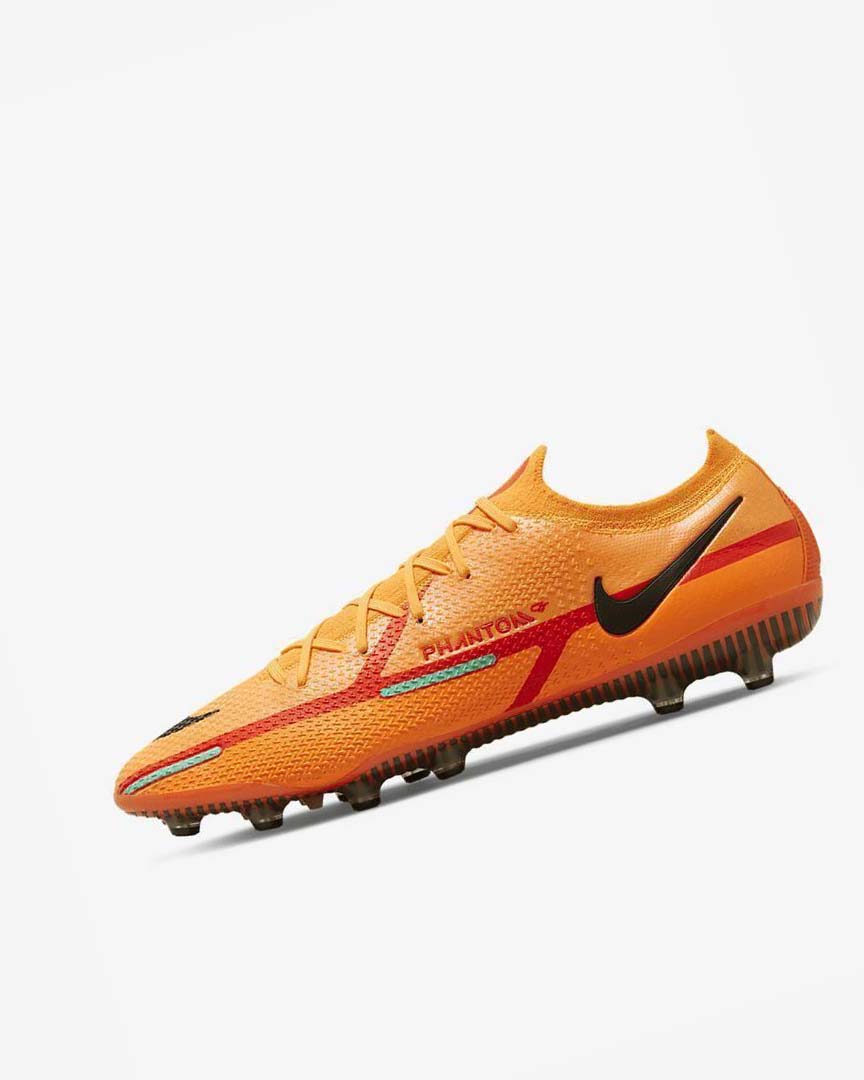 Orange / Orange / Light Red / Black Men\'s Nike Phantom GT2 Elite AG-Pro Football Boots | UK5129