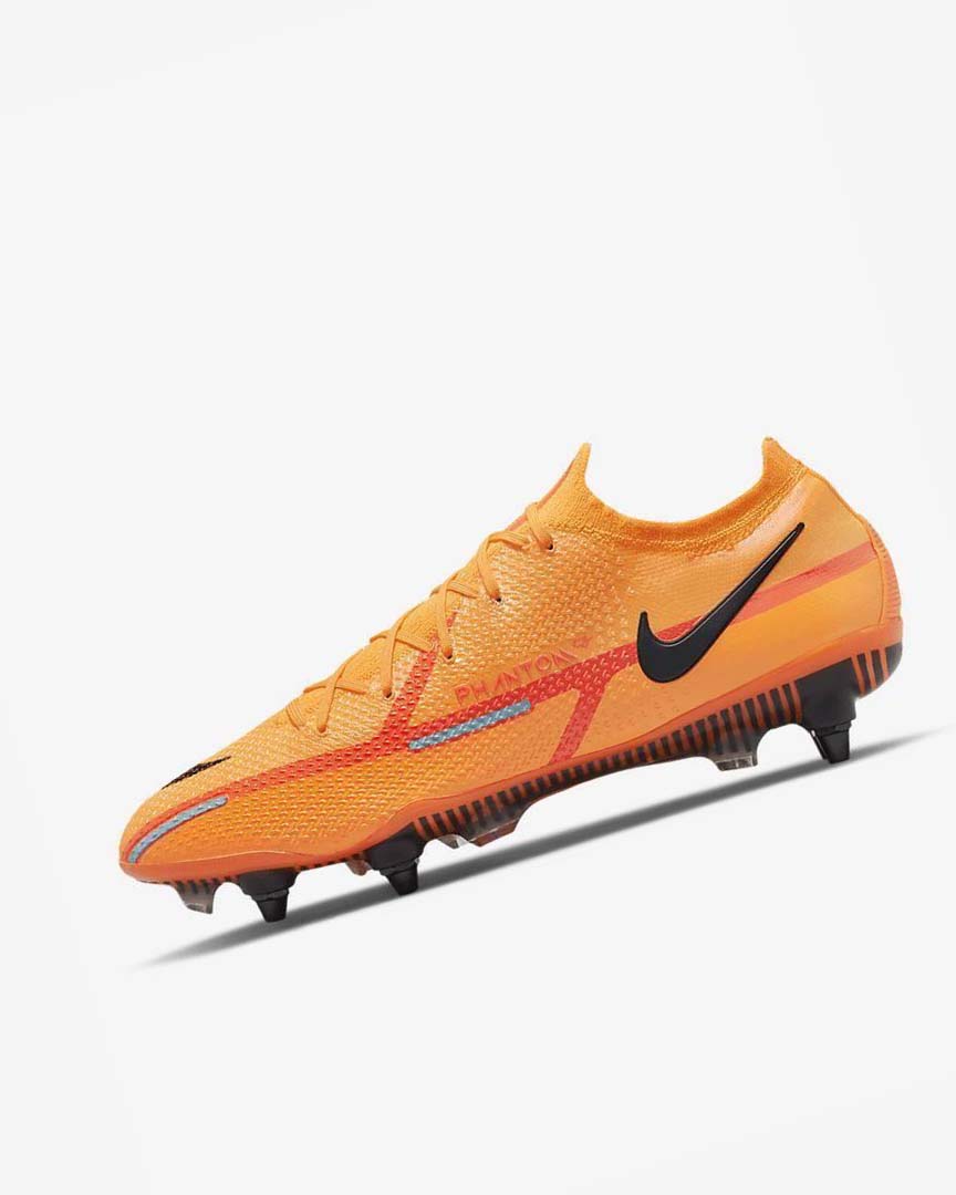 Orange / Orange / Light Red / Black Men\'s Nike Phantom GT2 Elite SG-Pro AC Football Boots | UK5215