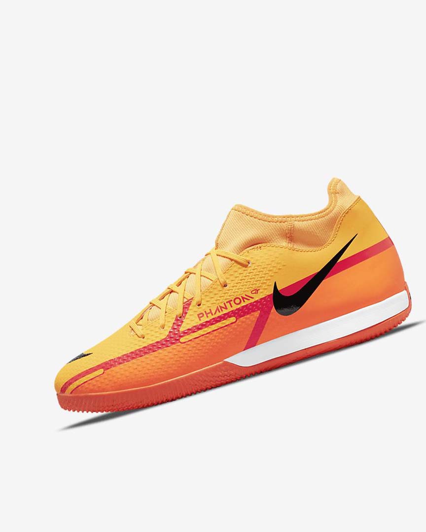 Orange / Orange / Light Red / Black Women\'s Nike Phantom GT2 Academy Dynamic Fit IC Football Shoes | UK5191