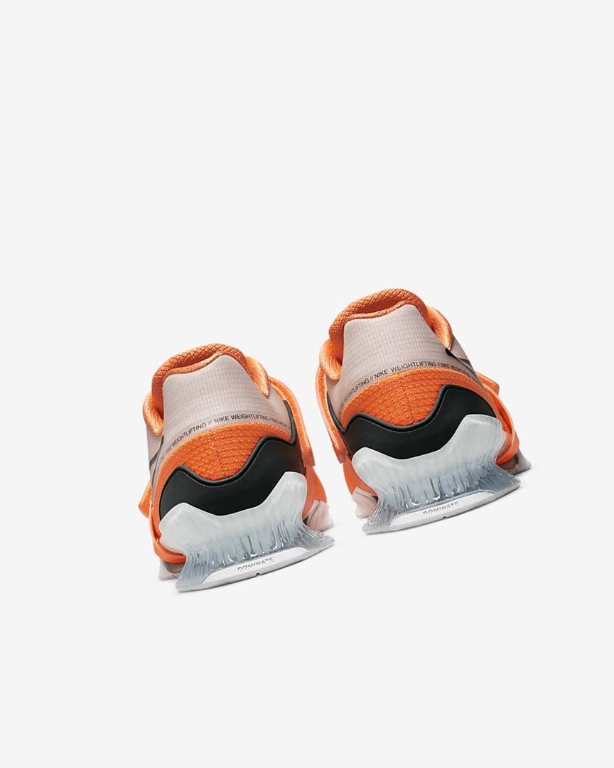 Orange / White / Black Women's Nike Romaleos 4 Training Shoes | UK2706