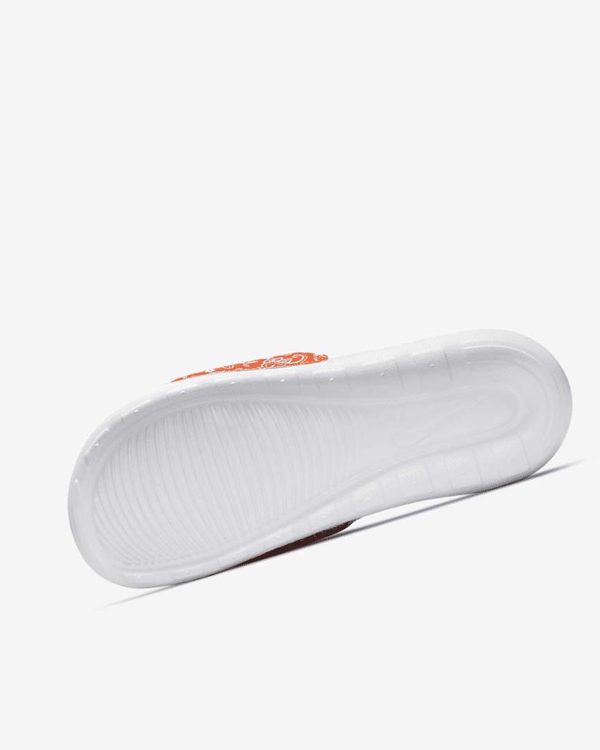 Orange / White / Black Women's Nike Victori One Slides | UK5331