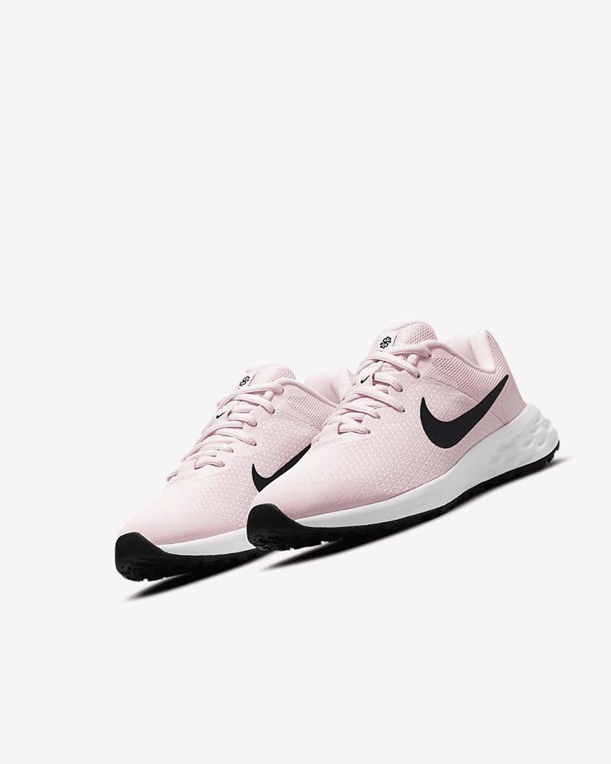 Pink / Black Boys' Nike Revolution 6 Running Shoes | UK2382