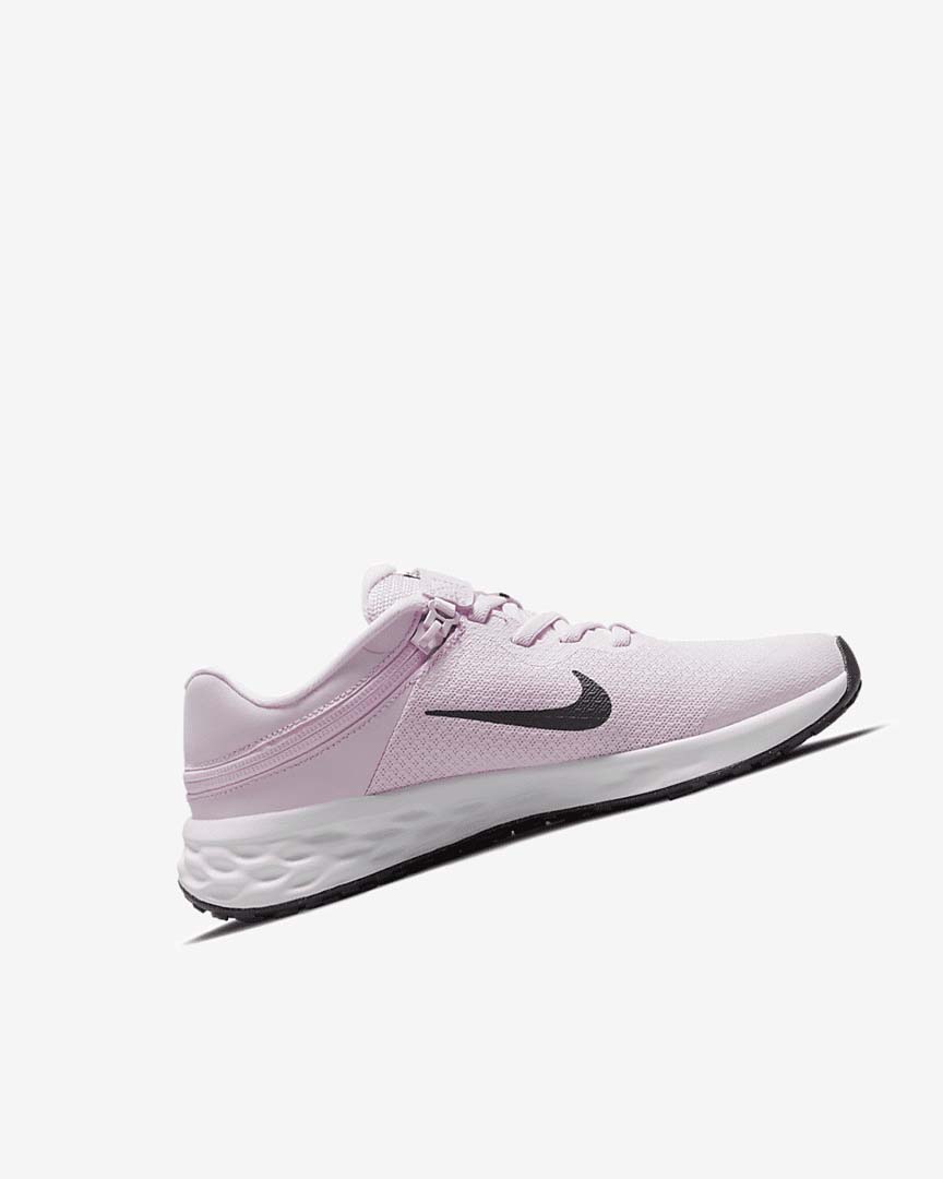 Pink / Black Girls' Nike Revolution 6 FlyEase Running Shoes | UK2650