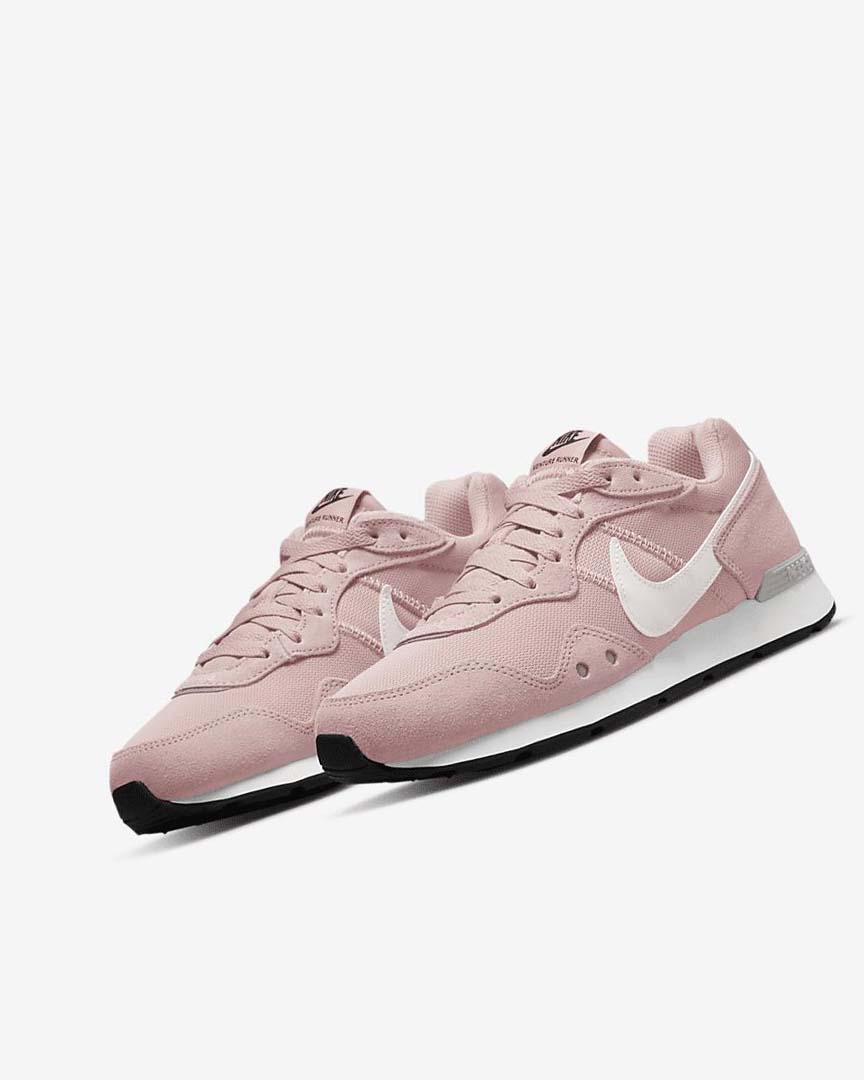 Pink / Black / White / White Women's Nike Venture Runner Sneakers | UK2384