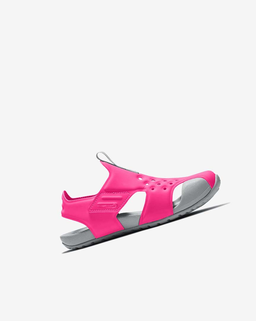 Pink / Grey / Fuchsia Girls' Nike Sunray Protect 2 Sandals | UK5030