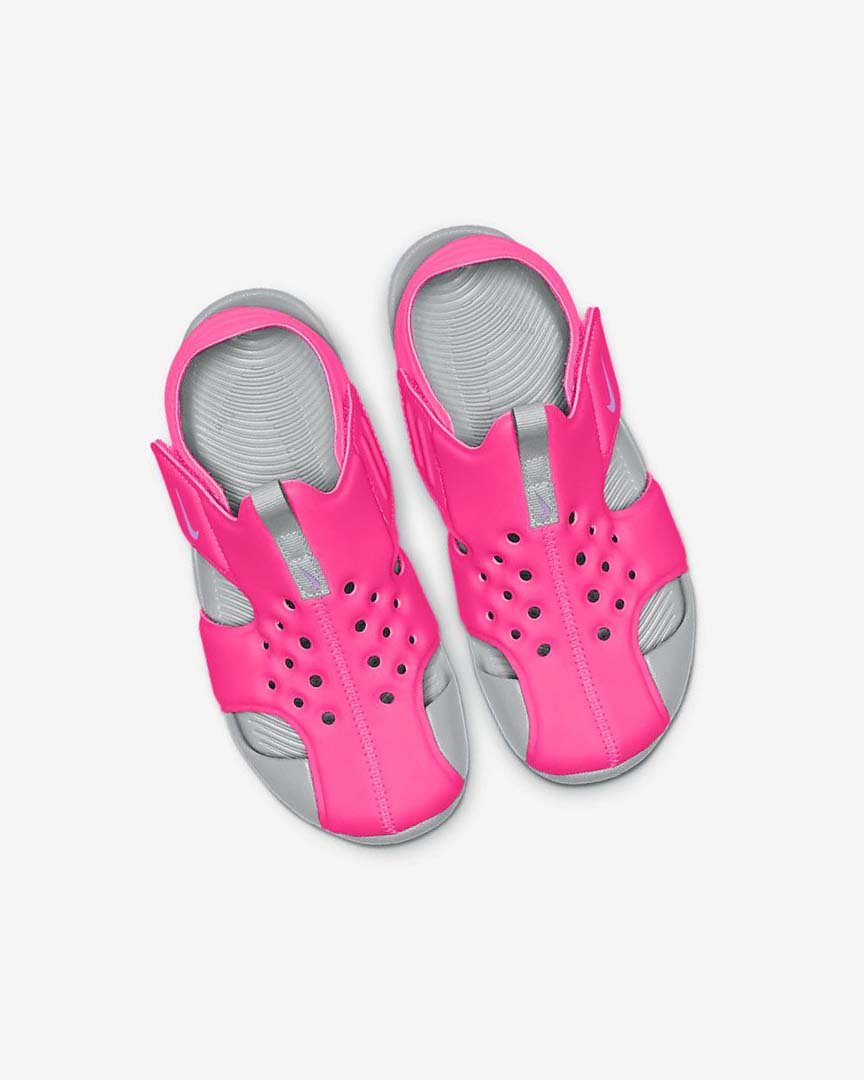 Pink / Grey / Fuchsia Girls' Nike Sunray Protect 2 Sandals | UK5030