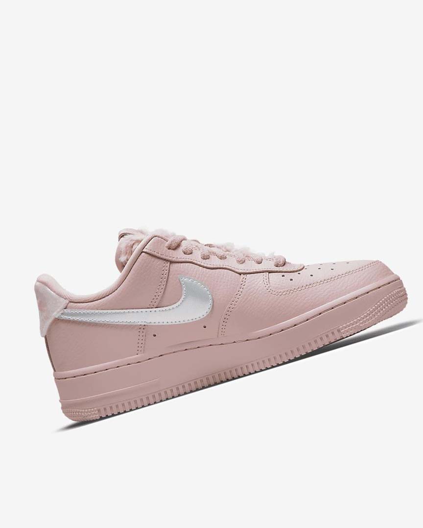 Pink / Metal Silver Women's Nike Air Force 1 '07 Sneakers | UK3236