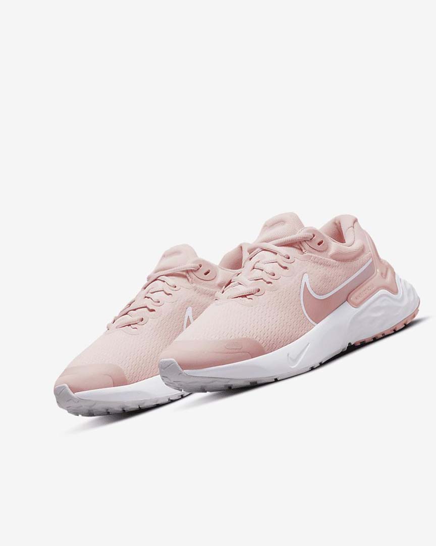 Pink / Orange / White Women's Nike Renew Run 3 Running Shoes | UK2448