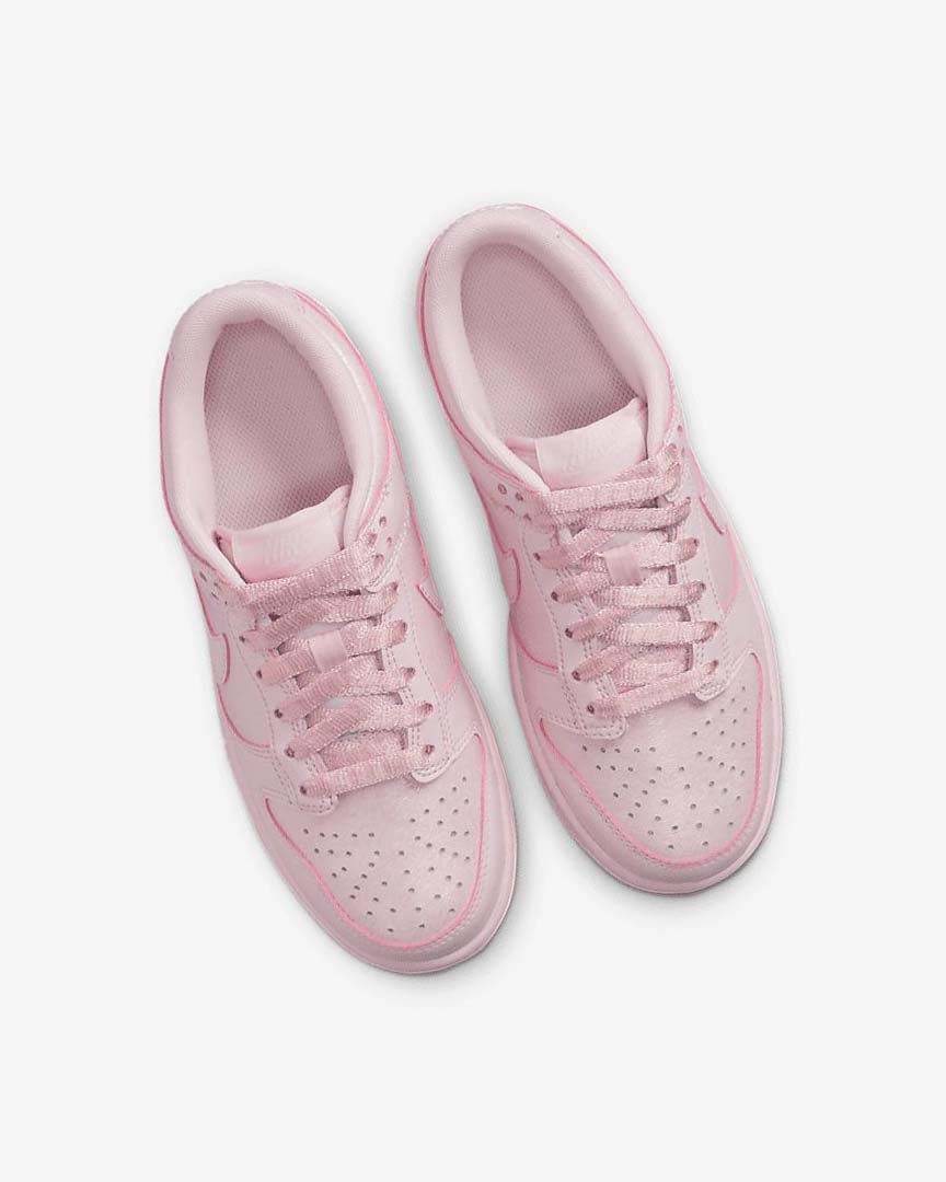 Pink / Pink / Pink Girls' Nike Dunk Low SE Sneakers | UK5584