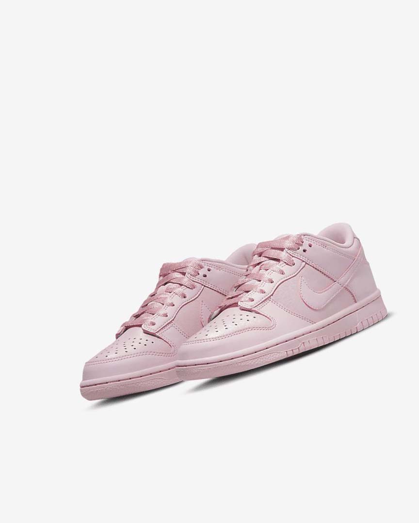 Pink / Pink / Pink Girls' Nike Dunk Low SE Sneakers | UK5584