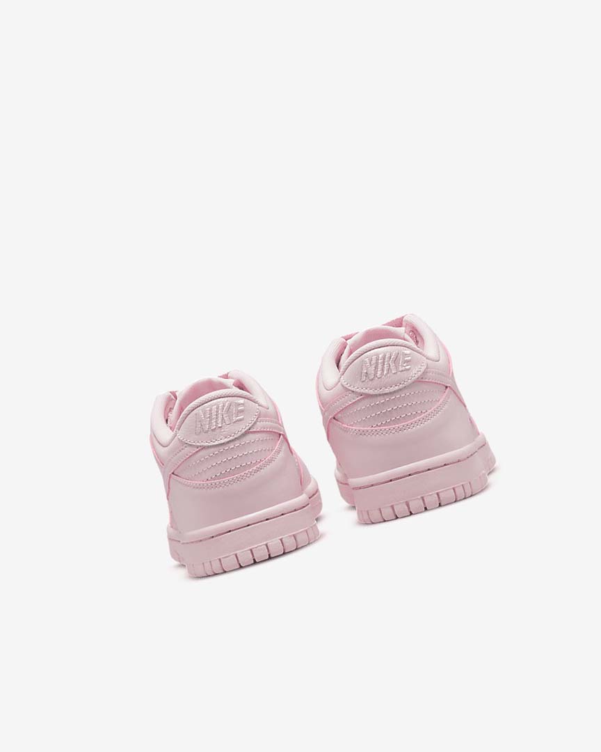 Pink / Pink / Pink Girls' Nike Dunk Low SE Sneakers | UK5584