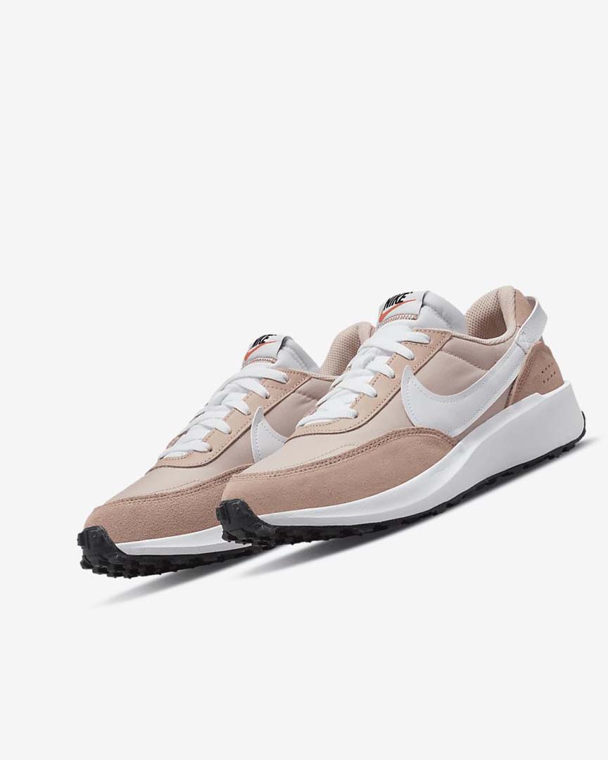 Pink / Rose / Khaki Rose / White Women's Nike Waffle Debut Sneakers | UK4889