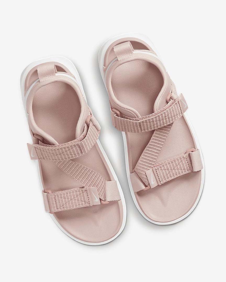 Pink / Rose / White Women's Nike Vista Sandals | UK2846