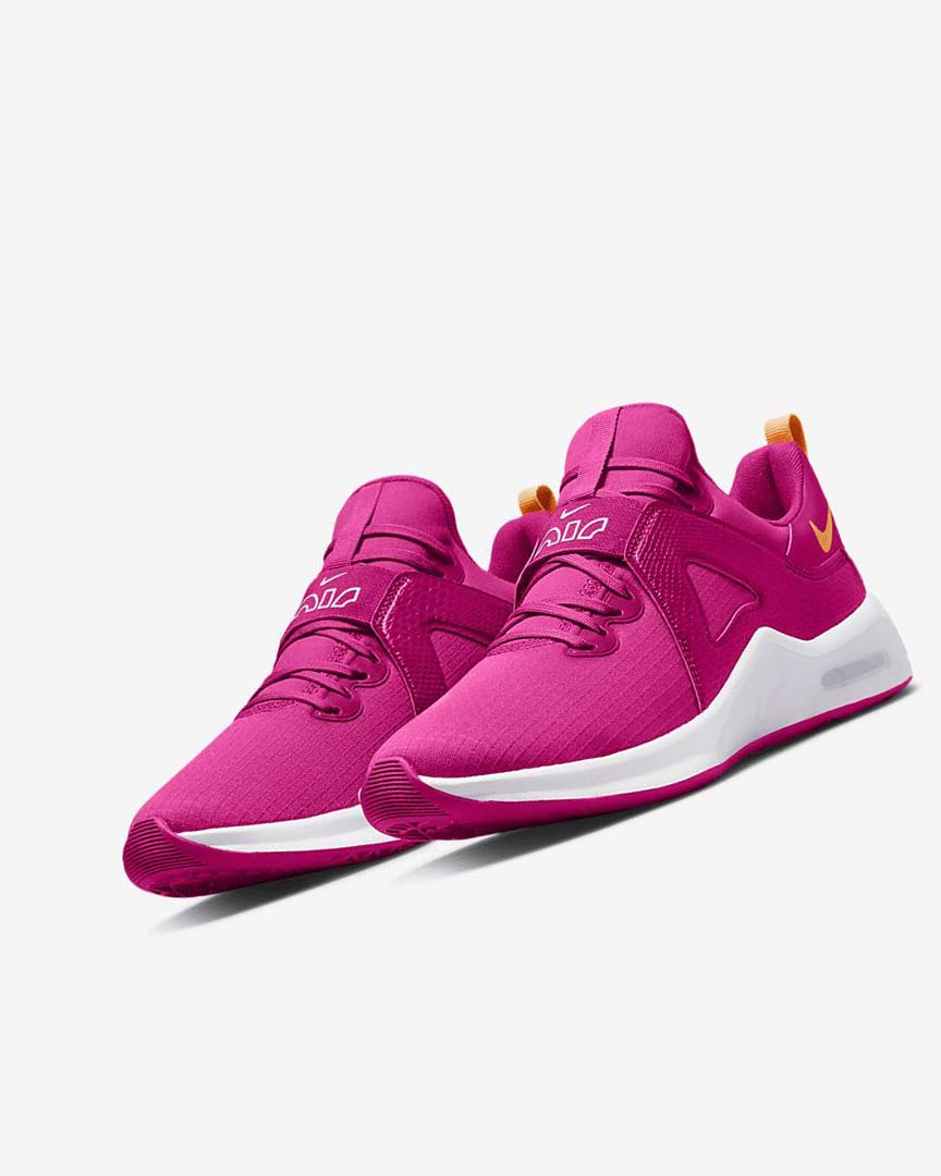 Pink / White / Deep Yellow Women's Nike Air Max Bella TR 5 Training Shoes | UK4968