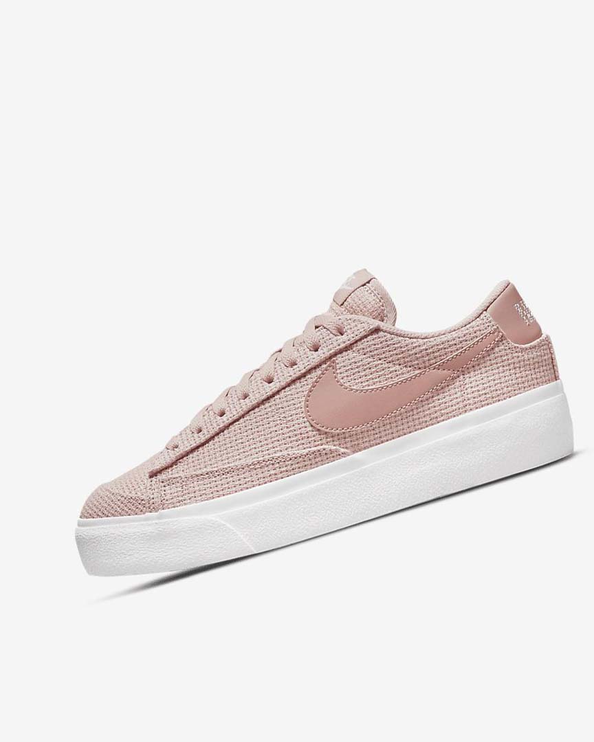 Pink / White / Pink / Rose Women\'s Nike Blazer Low Platform Sneakers | UK4696