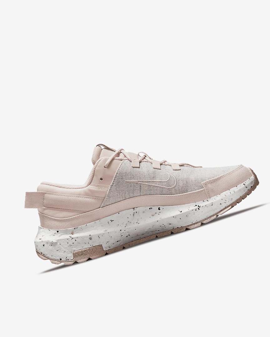 Pink / White / White / Cream Women's Nike Crater Remixa Sneakers | UK3127