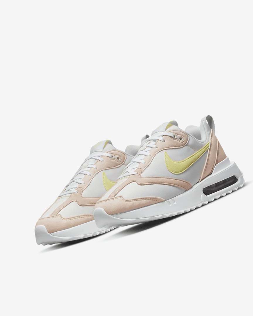 Pink / White Women's Nike Air Max Dawn Sneakers | UK5435