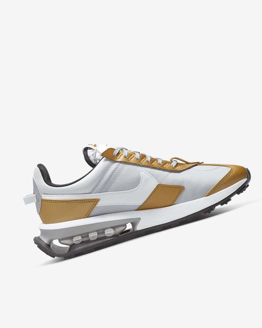 Platinum / Metal Gold / Metal Silver / White Women's Nike Air Max Pre-Day SE Sneakers | UK3064