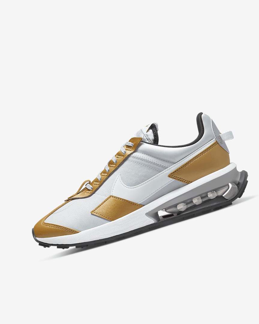 Platinum / Metal Gold / Metal Silver / White Women\'s Nike Air Max Pre-Day SE Sneakers | UK3064