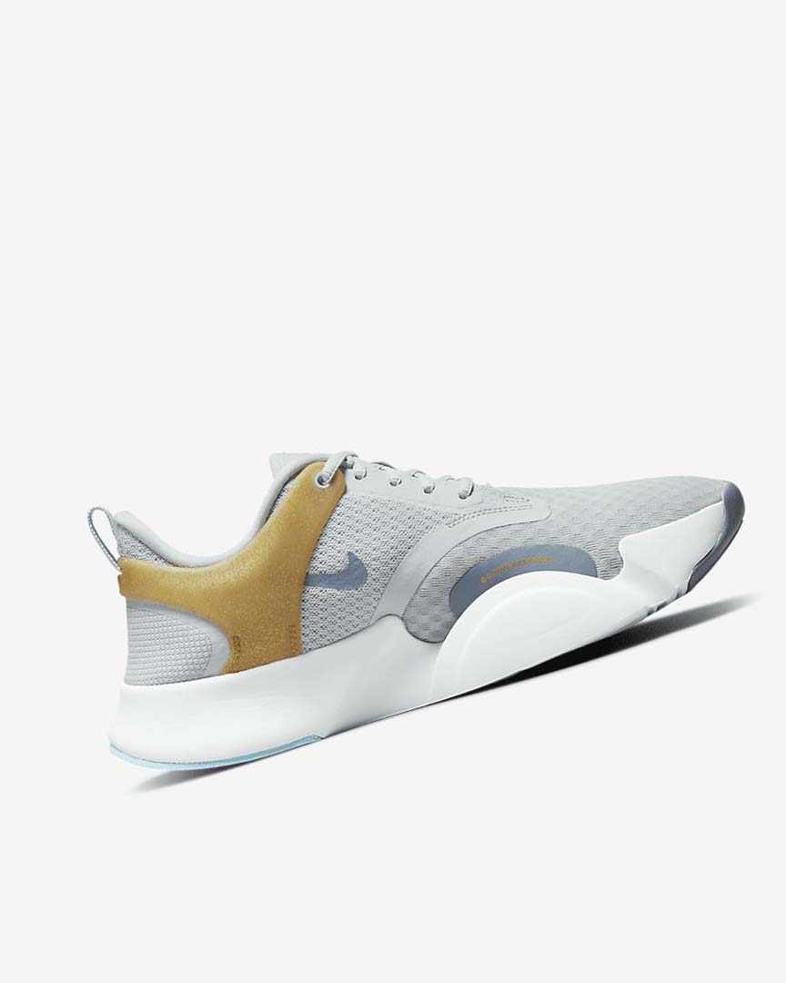 Platinum / Metal Gold / White Women's Nike SuperRep Go 2 Training Shoes | UK5158