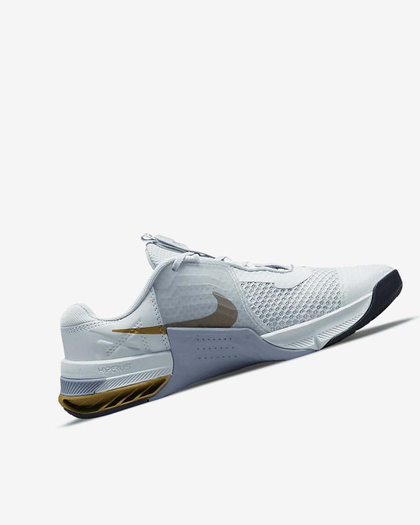 Platinum / Metal Gold Women's Nike Metcon 7 Training Shoes | UK3017