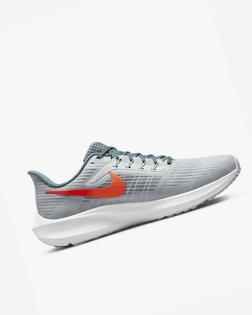 Platinum / Orange Men's Nike Air Zoom Pegasus 39 Running Shoes | UK4853