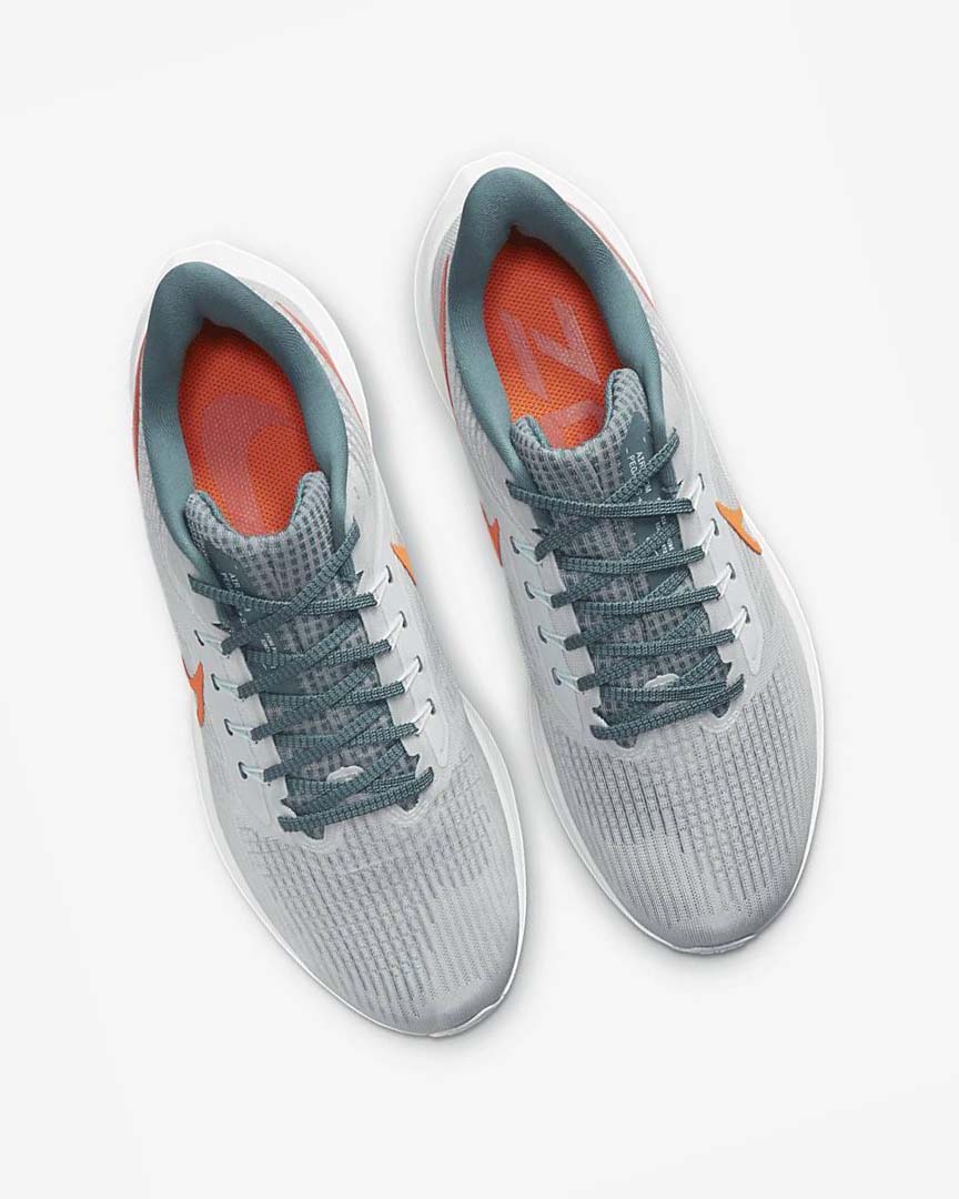 Platinum / Orange Men's Nike Air Zoom Pegasus 39 Running Shoes | UK4853