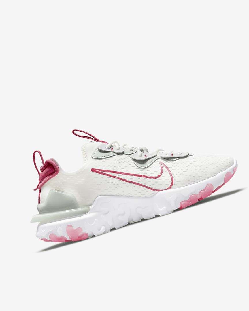 Platinum / Pink Women's Nike React Vision Running Shoes | UK2439