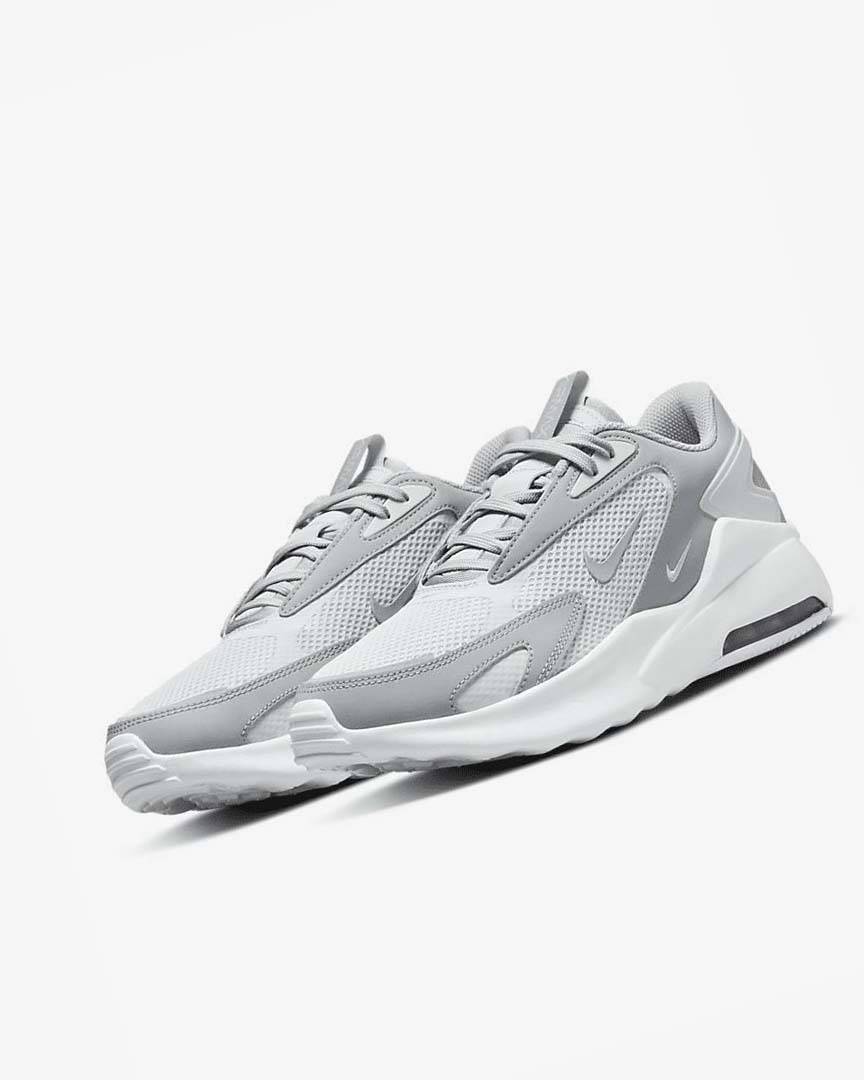 Platinum / White / Metal Silver / Grey Men's Nike Air Max Bolt Sneakers | UK2445