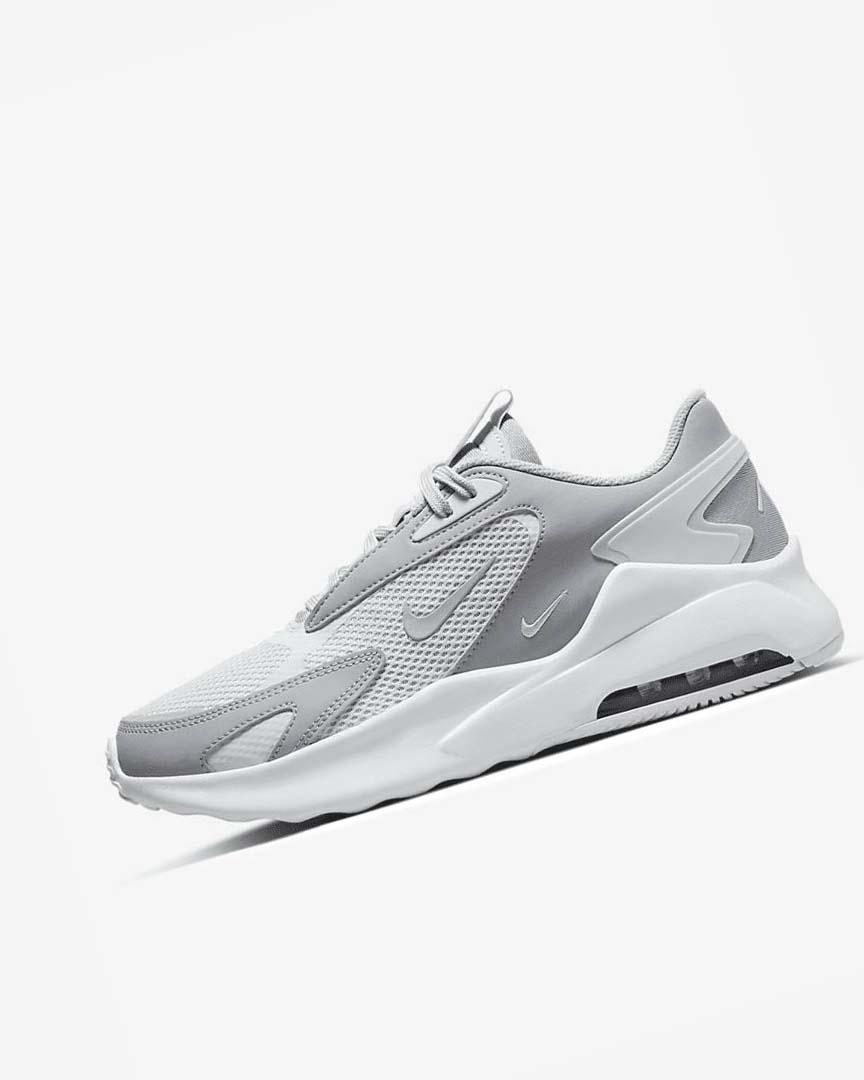 Platinum / White / Metal Silver / Grey Men\'s Nike Air Max Bolt Sneakers | UK2445