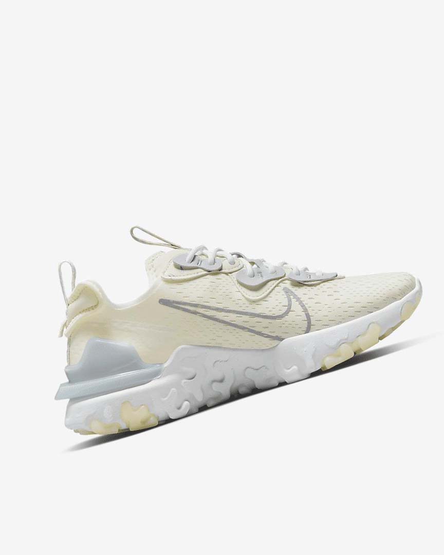 Platinum / White / Metal Silver Women's Nike React Vision JDS Running Shoes | UK4922