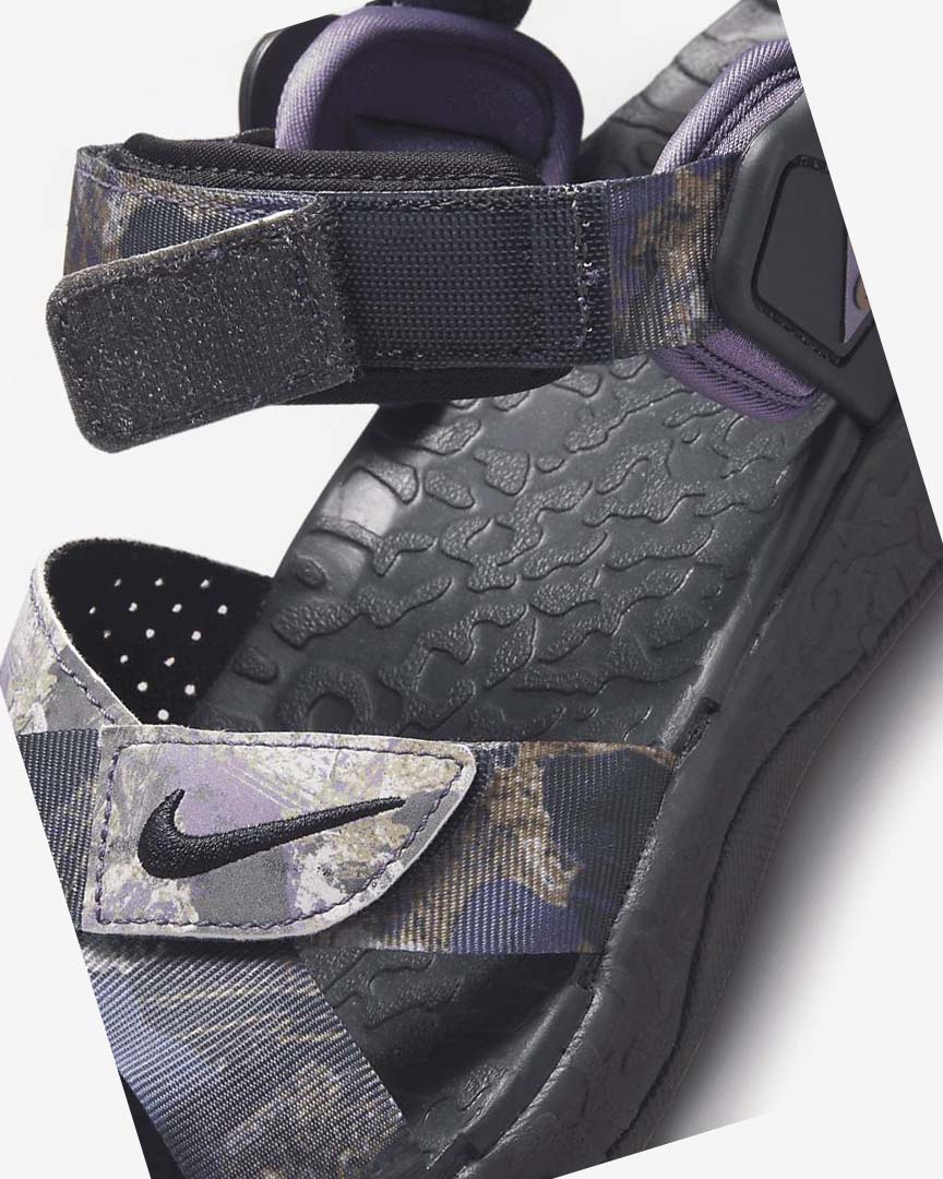 Purple / Dark Grey / Light Women's Nike Air Deschutz +SE Sandals | UK2799