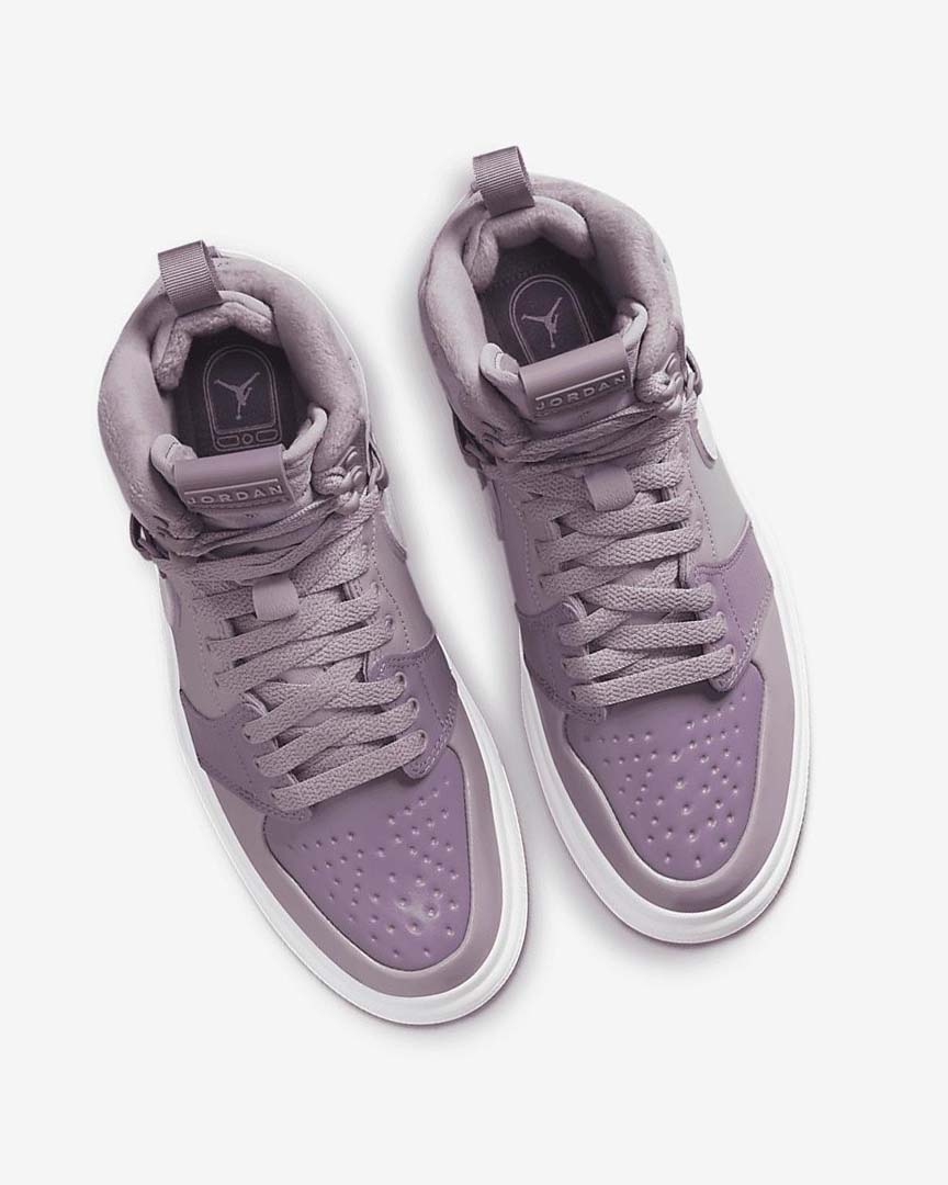 Purple / Grey / White Women's Nike Air Jordan 1 Acclimate Sneakers | UK3103