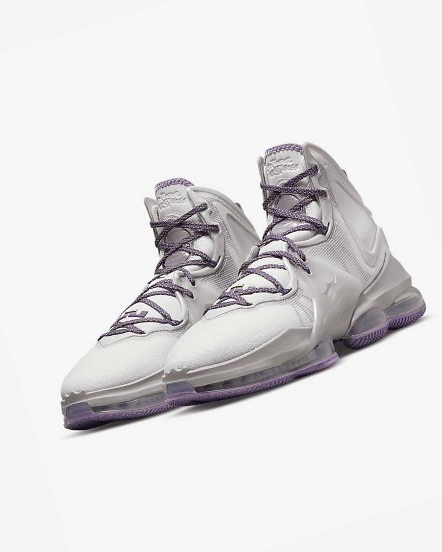 Purple Men's Nike LeBron 19 Basketball Shoes | UK5002