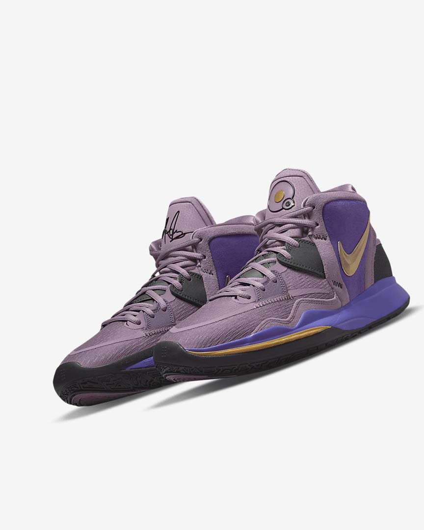 Purple / Metal Gold Women's Nike Kyrie Infinity Basketball Shoes | UK5461