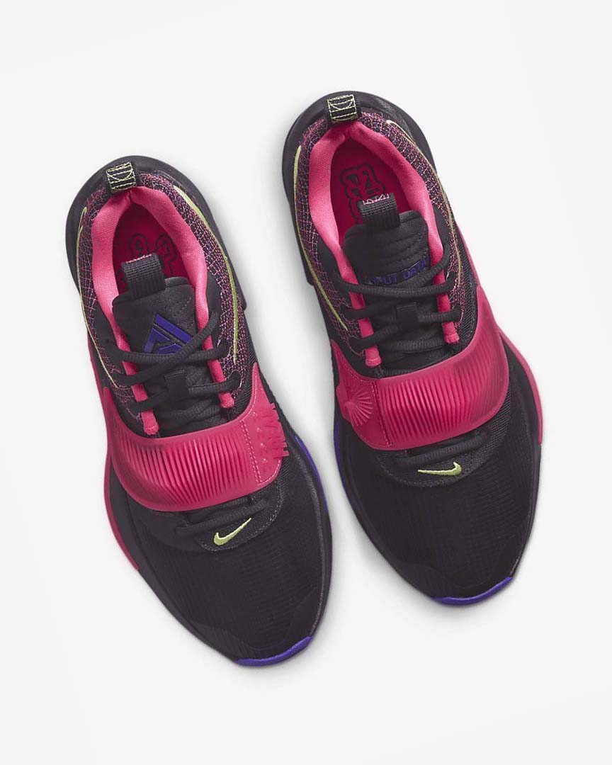 Purple / Pink / Light Lemon Men's Nike Zoom Freak 3 Basketball Shoes | UK2811