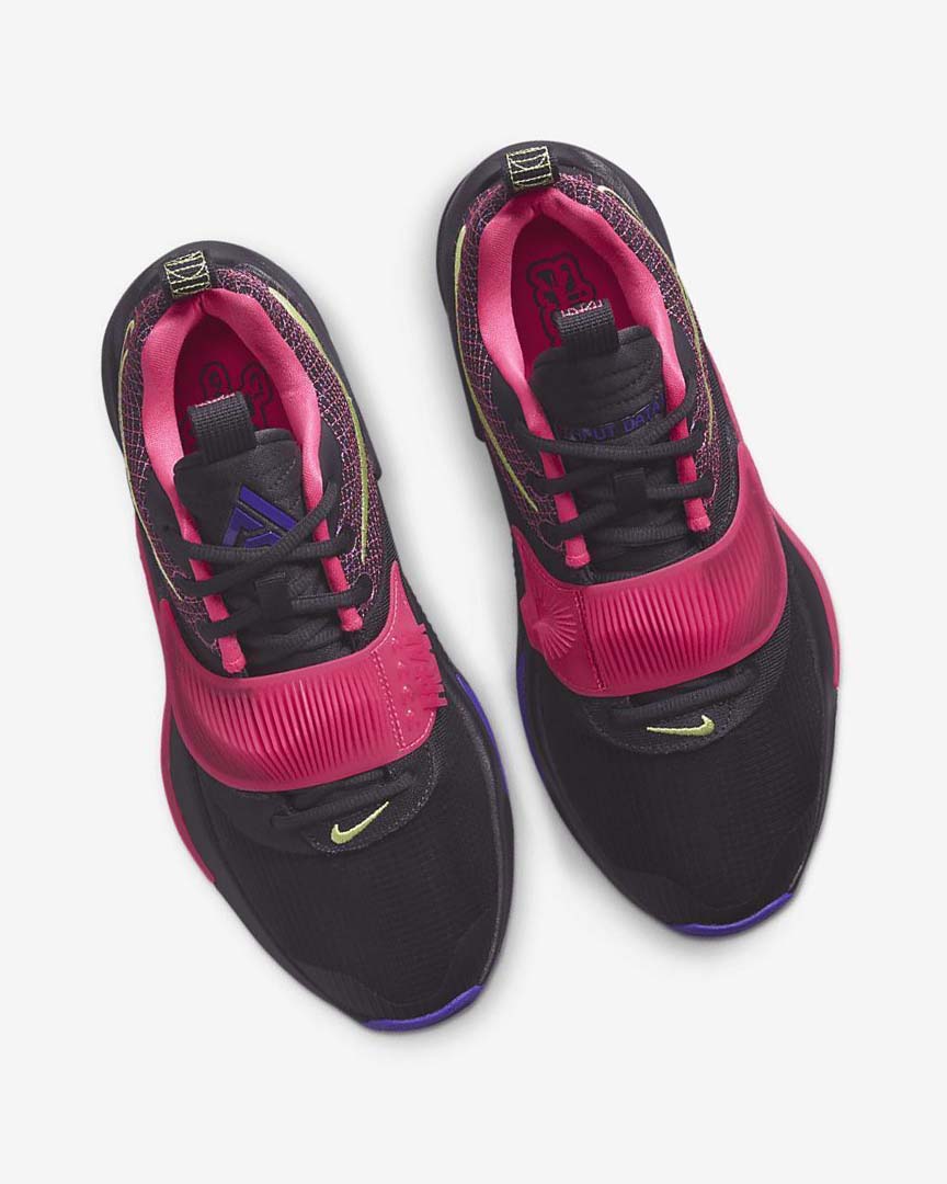 Purple / Pink / Purple / Light Lemon Women's Nike Zoom Freak 3 Basketball Shoes | UK2714