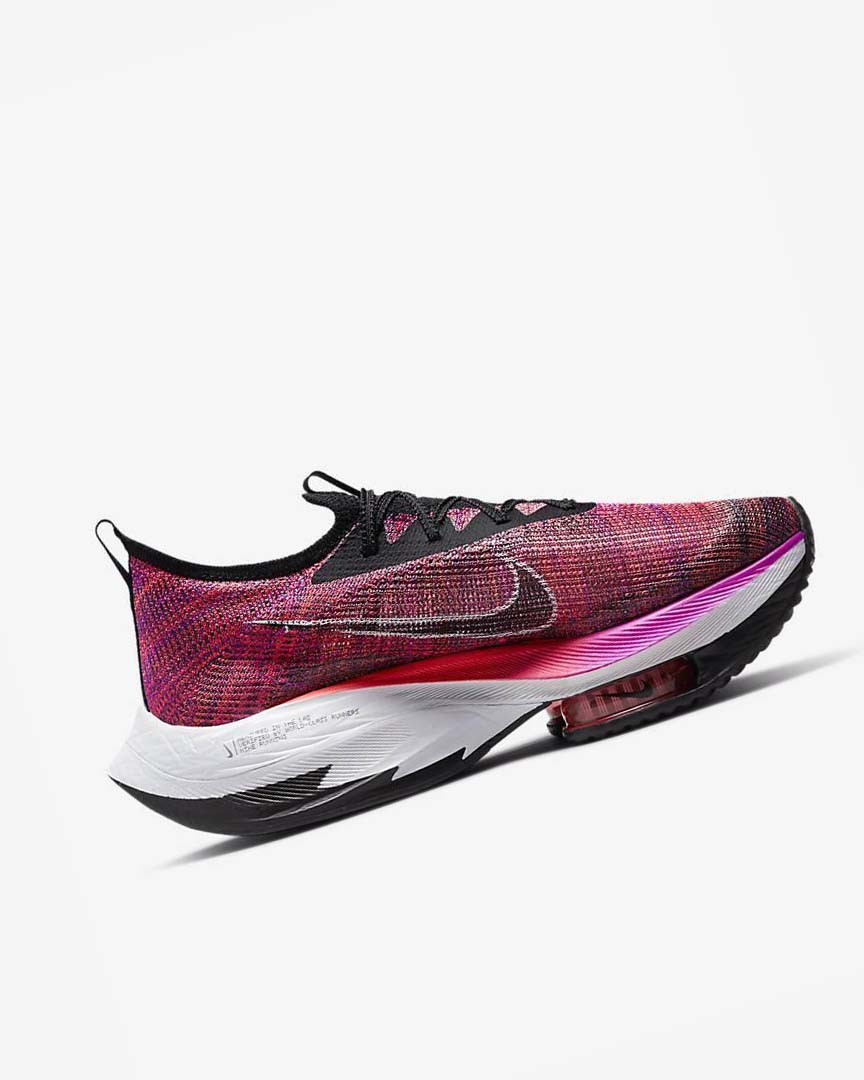 Purple / Red / Black / Black Men's Nike Air Zoom Alphafly NEXT% Flyknit Running Shoes | UK4604