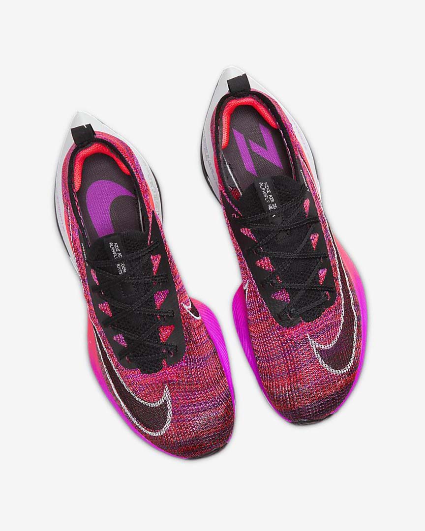 Purple / Red / Black / Black Women's Nike Air Zoom Alphafly NEXT% Flyknit Running Shoes | UK2340