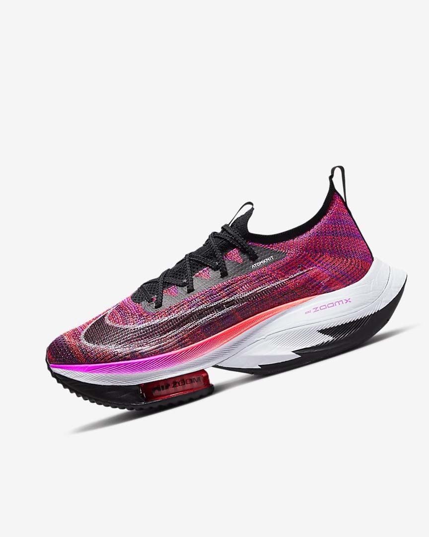 Purple / Red / Black / Black Women\'s Nike Air Zoom Alphafly NEXT% Flyknit Running Shoes | UK2340