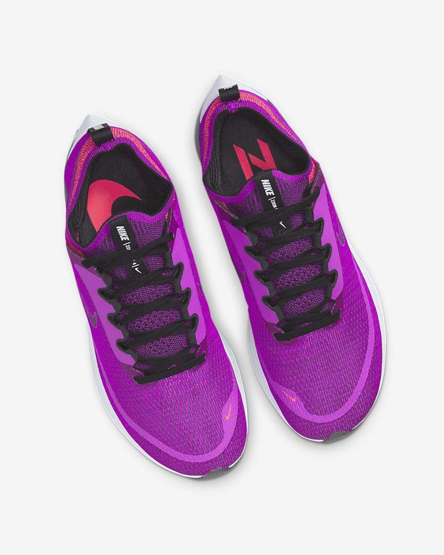 Purple / Red / Grey / Black Women's Nike Zoom Fly 4 Running Shoes | UK3009