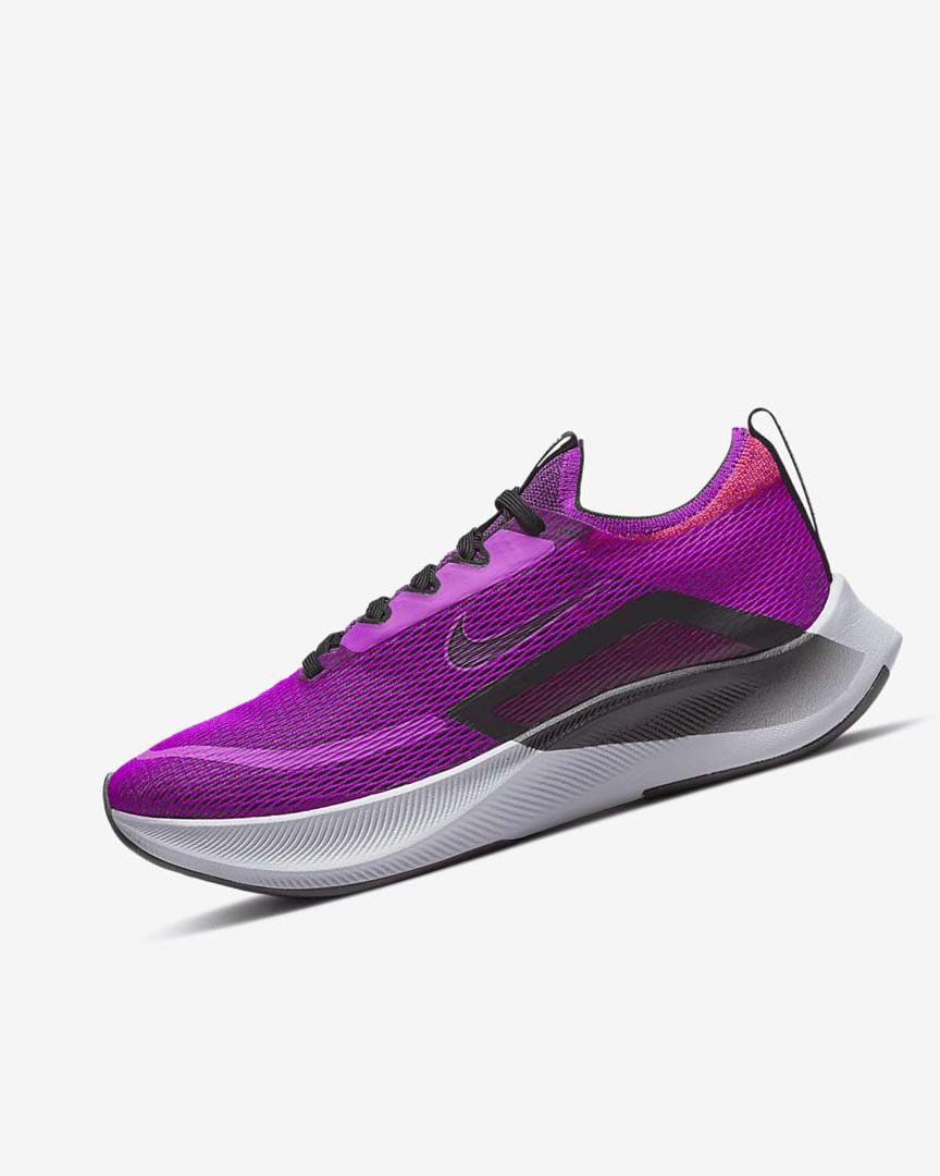 Purple / Red / Grey / Black Women\'s Nike Zoom Fly 4 Running Shoes | UK3009