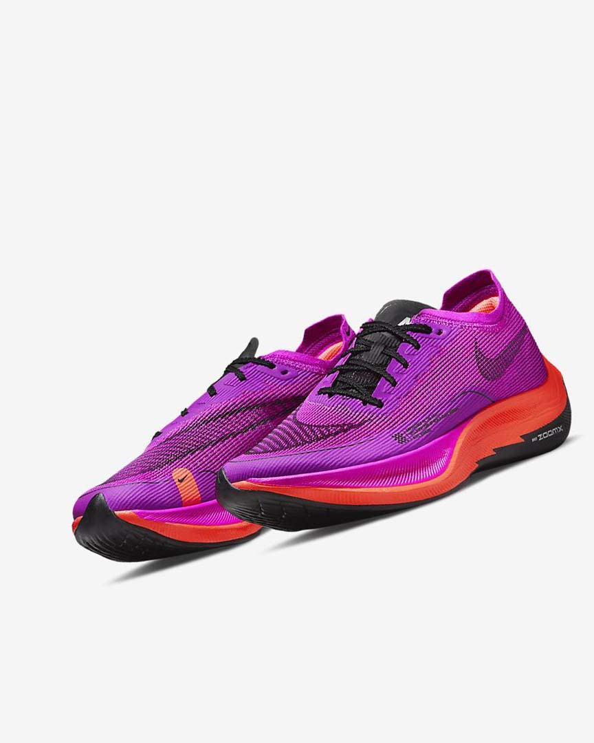 Purple / Red / Grey / Black Women's Nike ZoomX Vaporfly Next% 2 Running Shoes | UK4954