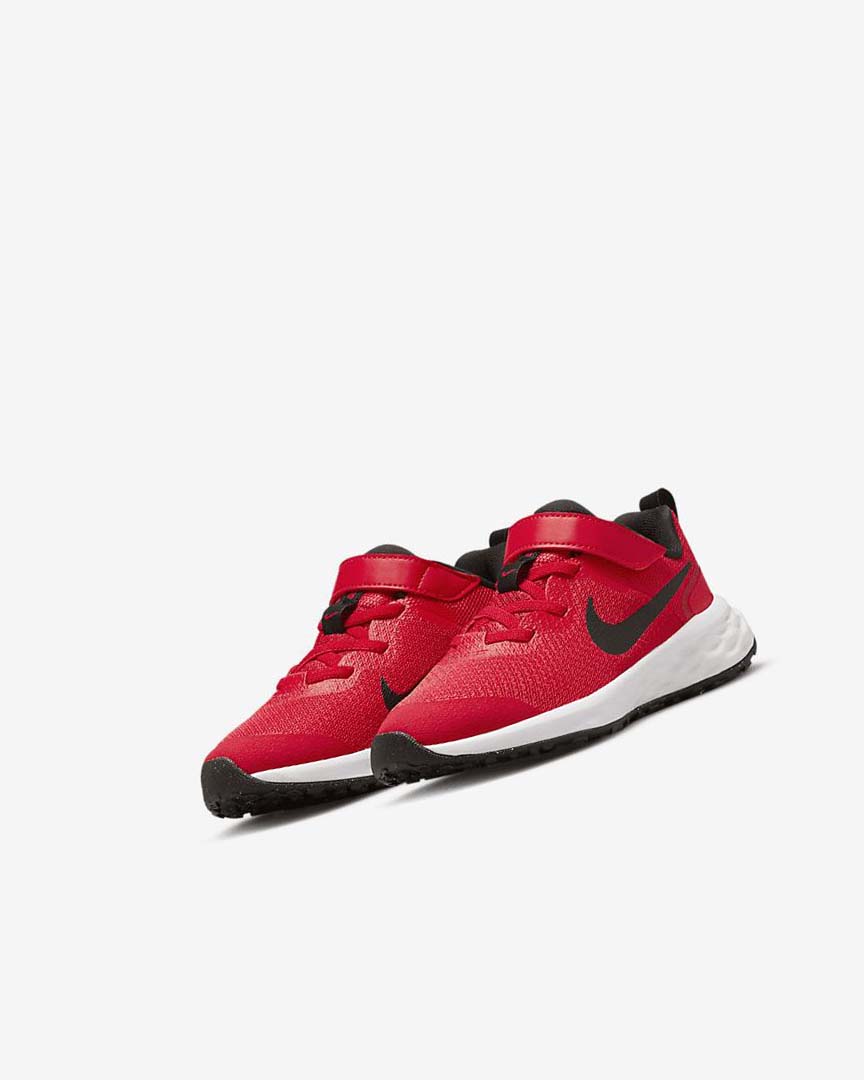 Red / Black Boys' Nike Revolution 6 Running Shoes | UK3264