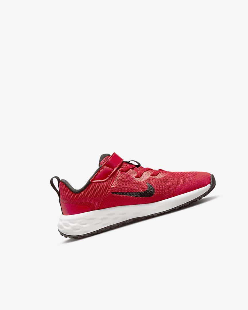 Red / Black Girls' Nike Revolution 6 Running Shoes | UK4678