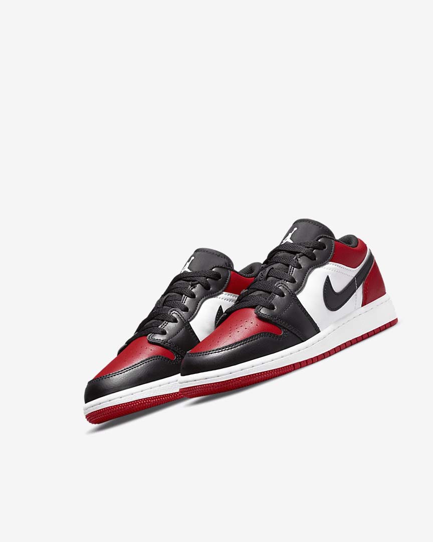 Red / Black / White Boys' Nike Air Jordan 1 Low Sneakers | UK5567